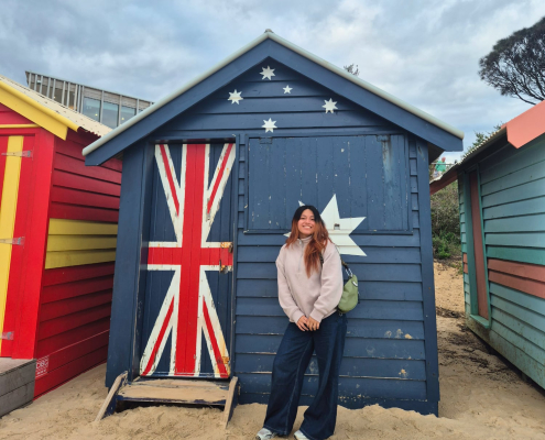 Vor den Brighton Bathing Boxes Vor den Brighton Bathing Boxes